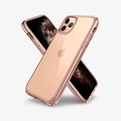 075CS27135 - iPhone 11 Pro Max Case Ultra Hybrid in crystal clear showing the back